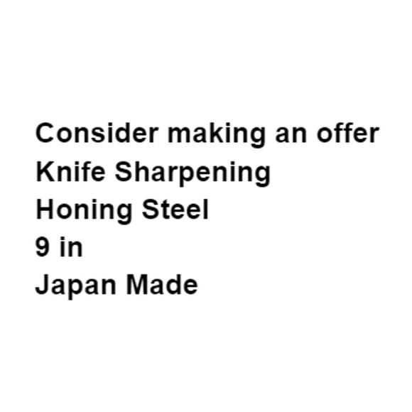 Knife Sharpening Honing Steel Japan 9 in Vintage Original Solid Wood Chefs Rod - Picture 2 of 6